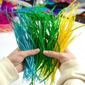 f4102 colored natural goose feathers for hair crafts
